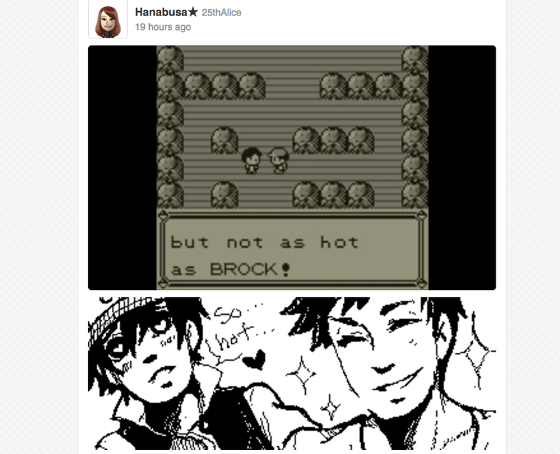 Illustration for article titled Pokémon Red, Blue and Yellow's Miiverse Is Amazing